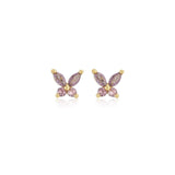 Butterfly Stud purple