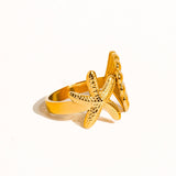 Star and Shell Ring