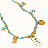 Charlotte Charm Rope Necklace
