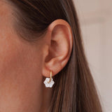 Maribel Pearl Flower Earrings