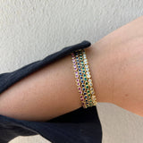 Summer Bezel Tennis Bracelet