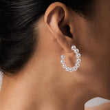 Pearl Hoop Earrings