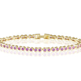 Summer Bezel Tennis Bracelet