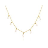 Elara Oval Pearl Necklace