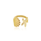 Star and Shell Ring