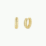 Textured Gold Hoops