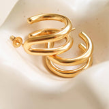 Double C Hoop Earrings