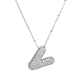 Balloon Initial Necklace