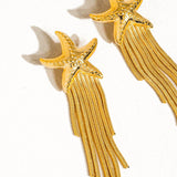 Celeste Star Tassel Earrings