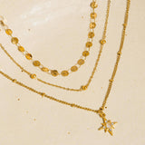 Layered CZ Star Necklace