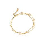 Layered Pearl Bracelet