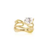 Phoenix Abstract CZ Ring
