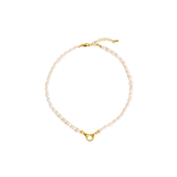 Pearl Hand-in-Hand Hoop Necklace