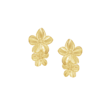 Magnolia Flower Drop Earrings