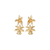 Mary Jane Statement Flower Earrings