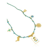 Charlotte Charm Beaded Necklace