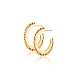 Sloane Flat Studded Hoops