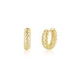 Textured Gold Hoops